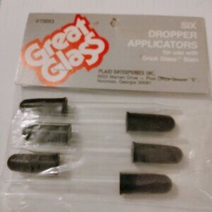 Great Glass Six Dropper Applicators For Use With Stain
